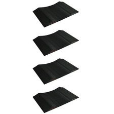 Solid PVC 10 In. Wide Small Vehicle Tire Saver Ramps Set of 4