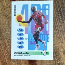SkyBox 1991-92 Michael Jordan Stats #307 Chicago Bulls Basketball Trading Card