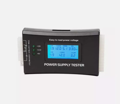Power Supply Tester PC Computer LCD 20/24 PSU ATX BTX ITX SATA HDD Digital