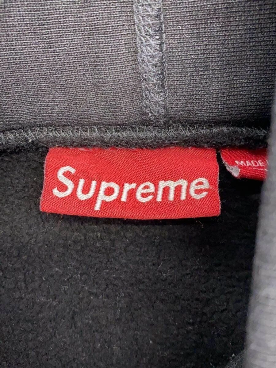 Supreme Felpa con Cappuccio Box Logo M Cotone Nero Usata