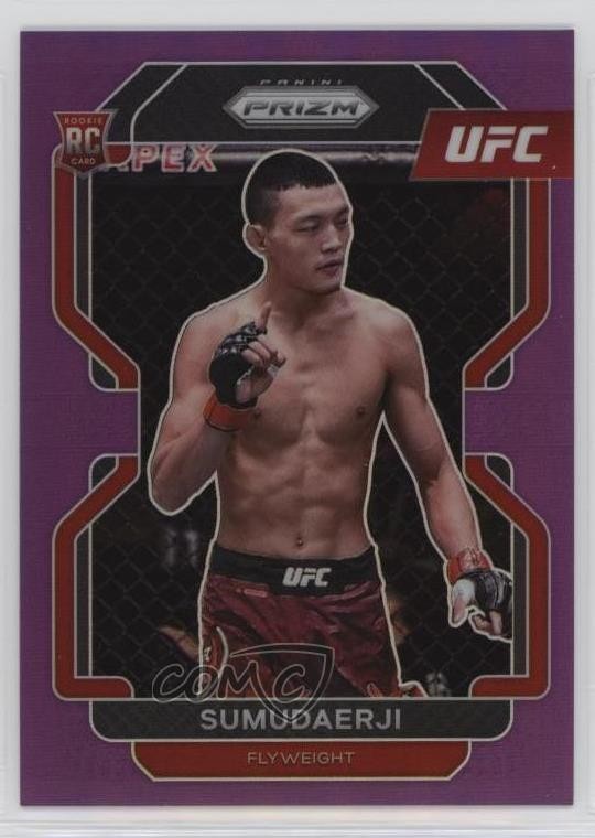 2022 Panini Prizm UFC Purple Prizm /149 Sumudaerji #114 Rookie RC