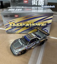 CHASE 1/64 Mini GT Nissan Silvia S13-R Kaido Drift Custom Raw Metal Diecast