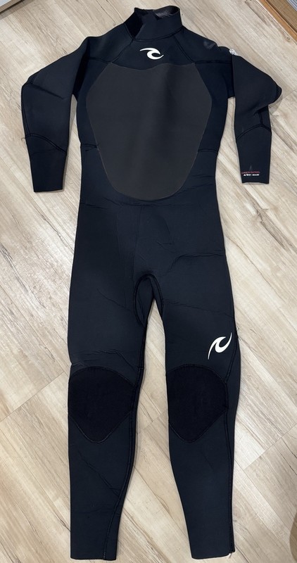 RIP CURL Dawn Patrol 4/3 Sealed Black Wetsuit Sz 16 E5 Flash Lining Backzip