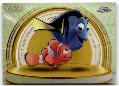 Topps Chrome Pixar Gold 2025 No. DA-3 Marlin and Dory Double Acts