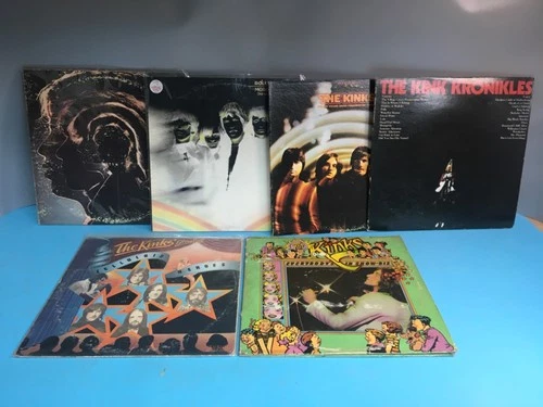 KINKS ROLLING STONES Lot of 6 Vinyl LPs More Hot Rocks Garage Rock Jagger
