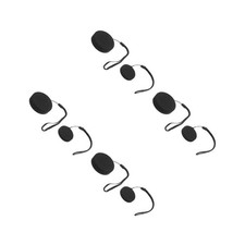 Rubber Telescope Eyepiece Dust Caps Reusable Black 8Pcs for 37Inch 2Inch Lens
