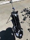 Top Flite XL 3-Club Stand Golf Bag Black/White Nylon Zip Stand Mechanism — photo 4