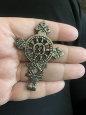 Handmade Ethiopian Coptic Orthodox Christian Cross metal Pendant Ethiopia Africa