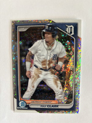 2024 Bowman Chrome Max Clark Prospect Speckle Refractor #/299 #BCP-195