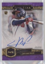 2021 Topps Five Star Auto Purple 10/50 Cristian Pache #FSA-CZR Auto 2g6