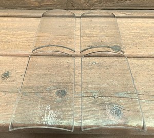 Coleman Milspec Lantern Quad Glass Panels Set of 4 Etched