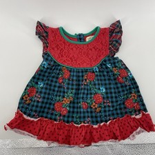 Matilda Jane Boughs of Holly Tunic Short Sleeve Top- Size 2