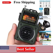 Retro Shortwave Radio  Bluetooth Speaker with NOAA Alerts   Perfect for Camping