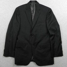 Kenneth Cole Awearness Blazer Mens 40 Long Slim Fit Wool Suit Jacket Coat Black