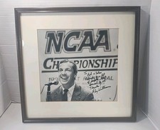 Vintage Roy Williams UNC Autographed/Signed Photo Professionally Framed & Matted
