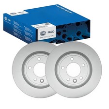 2x HELLA PAGID BREMSSCHEIBEN Ø325mm HINTEN passend für LAND ROVER DISCOVERY RANG