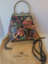 PATRICIA NASH Leather Novella Frame Bag with Extra Strap and Original Bag