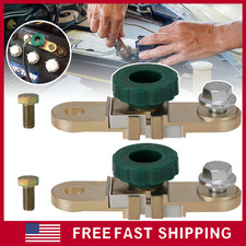2Pcs Car Battery Terminals Quick Disconnect Master Switch Auto Boat Post Cut Off