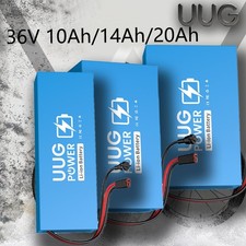 UUG 36V 10Ah/14Ah/20Ah Ebike Bicycle Lithium Battery Pack 1000W Motor 30A BMS