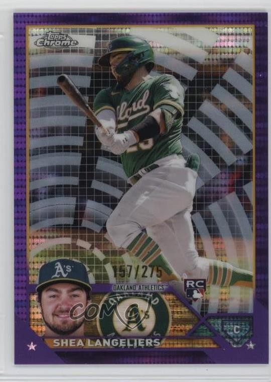 2023 Topps Chrome Purple Sonar Refractor 157/275 Shea Langeliers #175 j6a