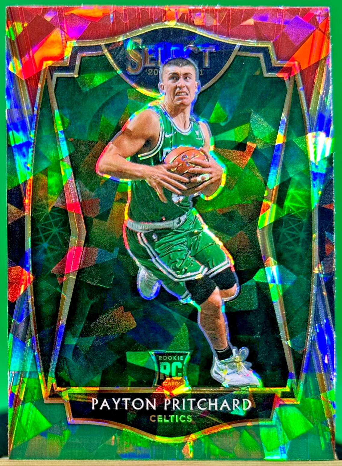 2020-21 Panini Select Payton Pritchard Red White Green Ice Rookie Prizm #196