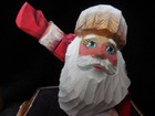 HTF  Russian Wooden Handcarved & painted Santa in a Train — photo 2