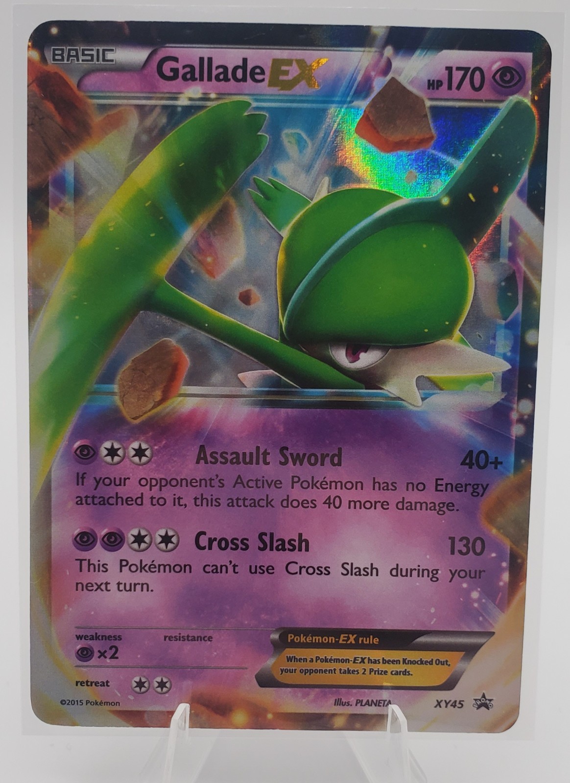 Gallade EX XY45 Black Star Promo Holo Pokemon Card TCG