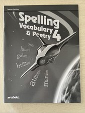 Abeka Spelling Vocabulary & Poetry 4th Grade ...