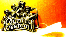 Bergamot Brass Works Belt Buckle Made In USA 1981 Country Western T-96