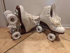 Custom Harlick Atlas Figure Skates New Komplex Angel Figure Wheels Size 5ish