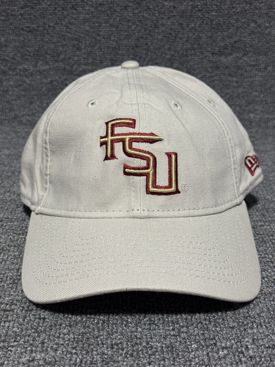 New Era Florida State Seminoles FSU 9TWENTY Adjustable Cap Cream Maroon