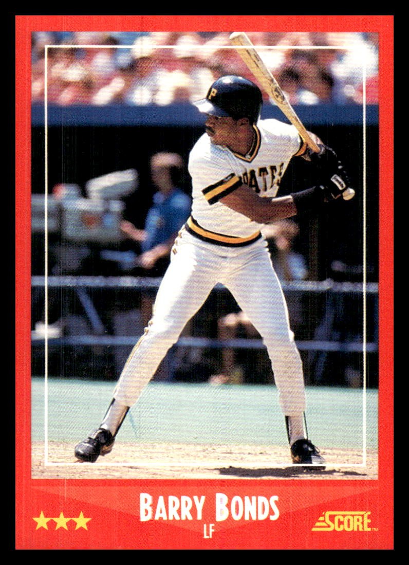 Barry Bonds 1988 Score #265 Pirates FREE SHIPPING StackedPacks