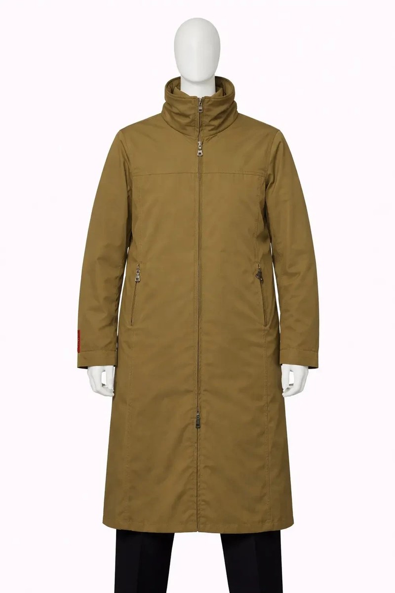 Prada Milano Red Tab Gore-Tex Nylon Trench Coat Jacket | eBay