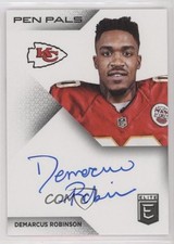 2016 Donruss Elite Pen Pals Demarcus Robinson #PP-DR Auto 04f6