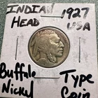 1927 Buffalo Nickel • Classic Fraser Design • Vintage U.S. Five Cent Coin