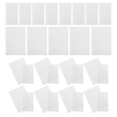 80Pcs White Vinyl Sticker Storage Album Pages Double Sided for Sticker Organizer