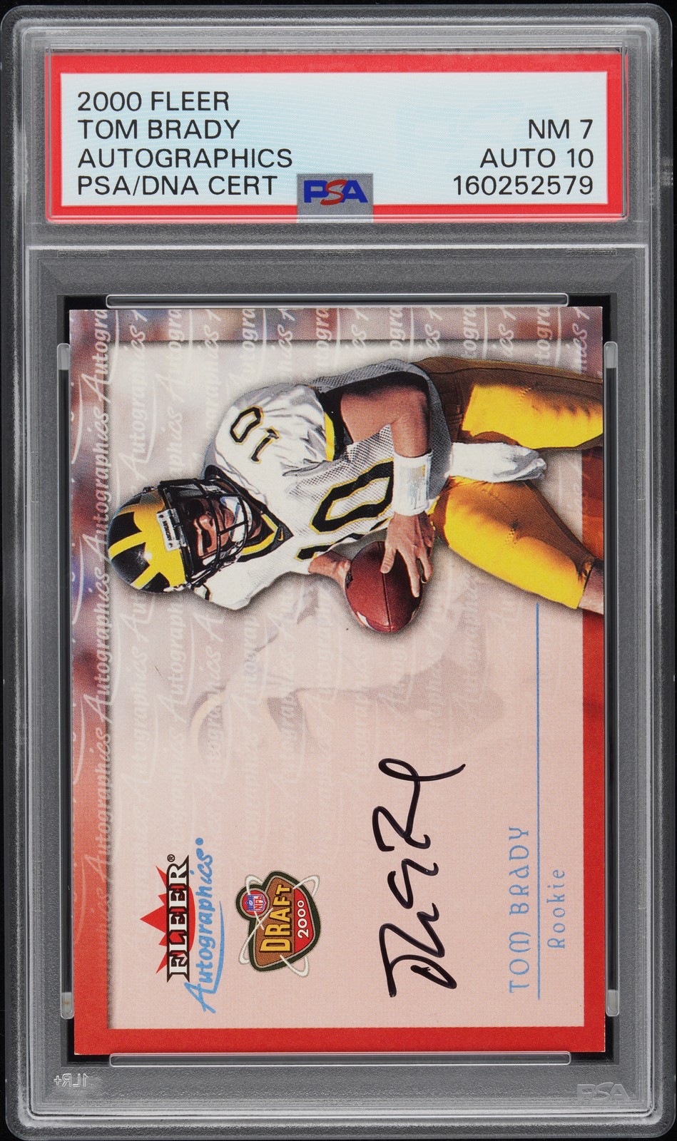 Tom Brady Fleer Autographics # Autographics