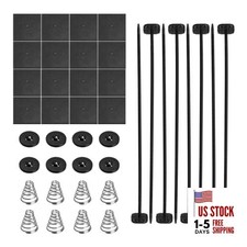 Fan Mounting Kit, Auto Plastic Push Through Radiator Tie Strap 2 PCS