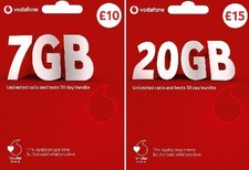 vodafone network pay as you go sim card -- official pack