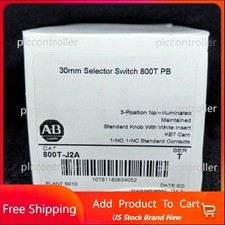 NEW AB Bulletin 800T-J2A Oil Tight Selector Switch 3 POSITION Maint US Free Tax