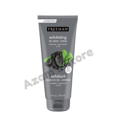 Freeman Charcoal Black Sugar Polishing Mask Scrub 175ml Vegan Detox