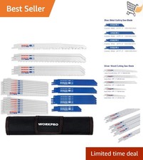 Reciprocating Saw Blade Set Metal Woodcutting Pruner Organizer Pouch