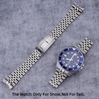 For Casio MDV-106 22mm Watch Band Steel Silver Solid Curved End Jubilee Bracelet