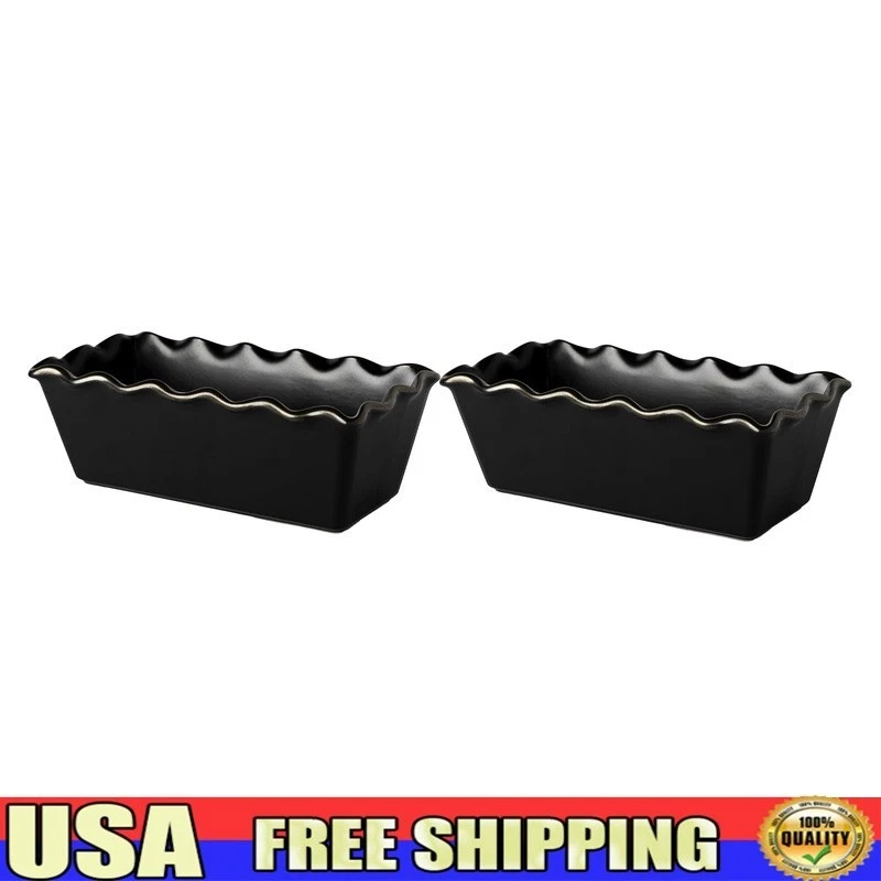 Non-Stick Ceramic Loaf Dish Set 2-Piece Kitchen Bakeware Baking Essentials New