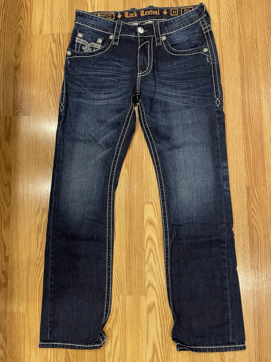 Rock Revival Regular 33 Size Jeans for Men for sale | eBay