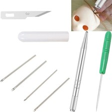Doll Hair Rerooting Tool,Rooting Needles,Hair Kit for Dolls Green