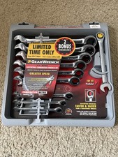 Gearwrench 10 Pc. Metric Reversible Combination Ratcheting Wrench Set 6mm-18mm Gearwrench 10 Pc. Metric Reversible Combination Ratcheting Wrench Set 6mm-18mm