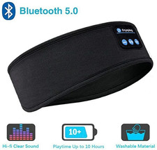 Sleep Mask Bluetooth Sleeping Headphones Headband Thin Soft Elastic Comfortable
