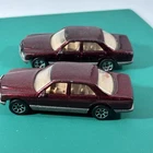Vintage 1991 Hot Wheels Mercedes Benz 380SEL DieCast Toy Car Metallic Burgundy 2
