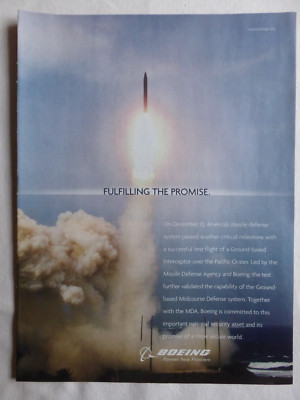1/2006 PUB BOEING GROUND BASED MIDCOURSE MISSILE DEFENSE SYSTEM GMD ORIGINAL ANZEIGE